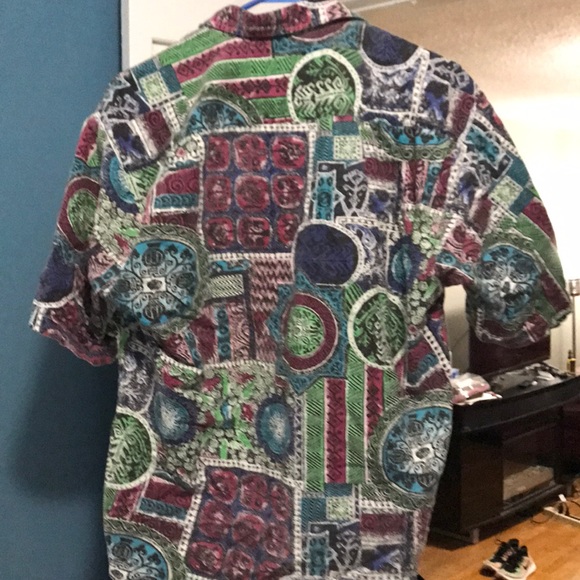 Vintage button down pattern shirt - Picture 2 of 2